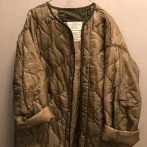 Authentic military quilted jacket